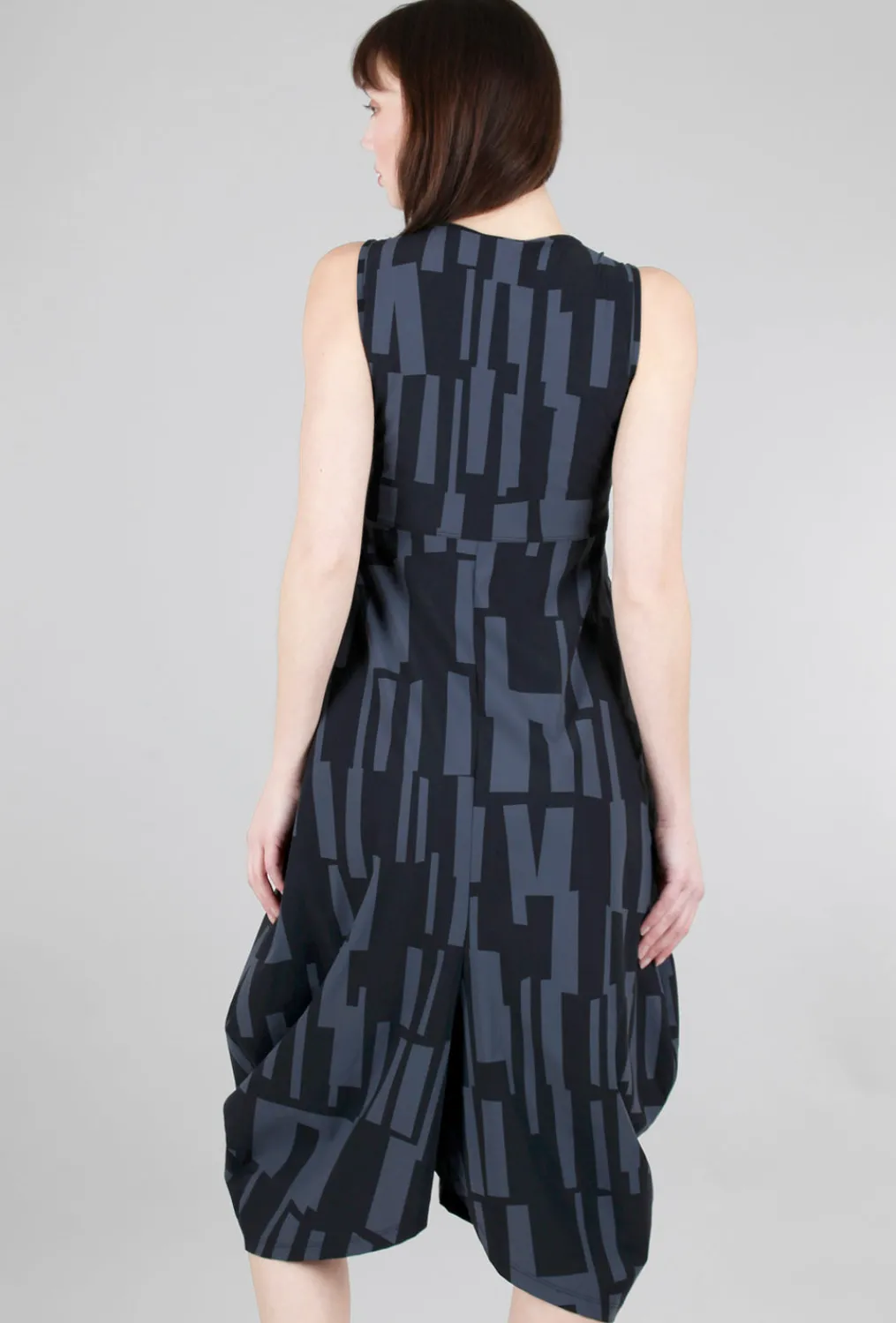 New Evie Lou Chorus Dress/Jumpsuit, Azure Beatnik Print