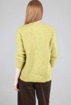 Flash Sale Evie Lou Chunky Oversized Cardie, Canary Yellow