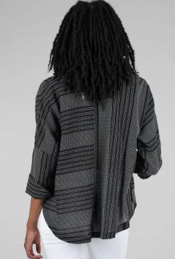 Best Evie Lou Circular Shirt Jacket, Black Beam