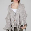 Best Sale Evie Lou Clever Shawl Cardie, Tan/Fisher