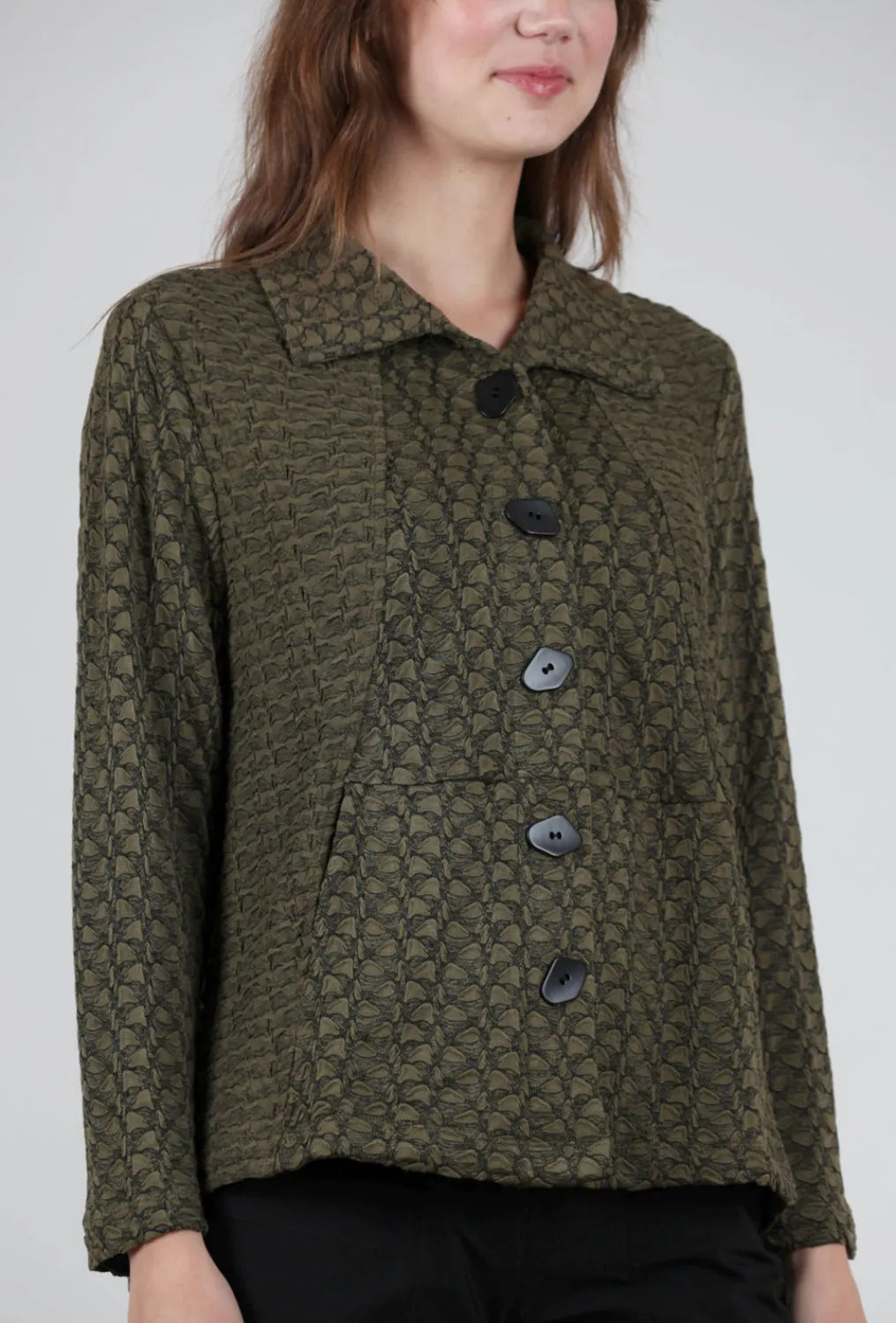 Flash Sale Evie Lou Cobblestone Pocket Jacket, Bonsai Olive