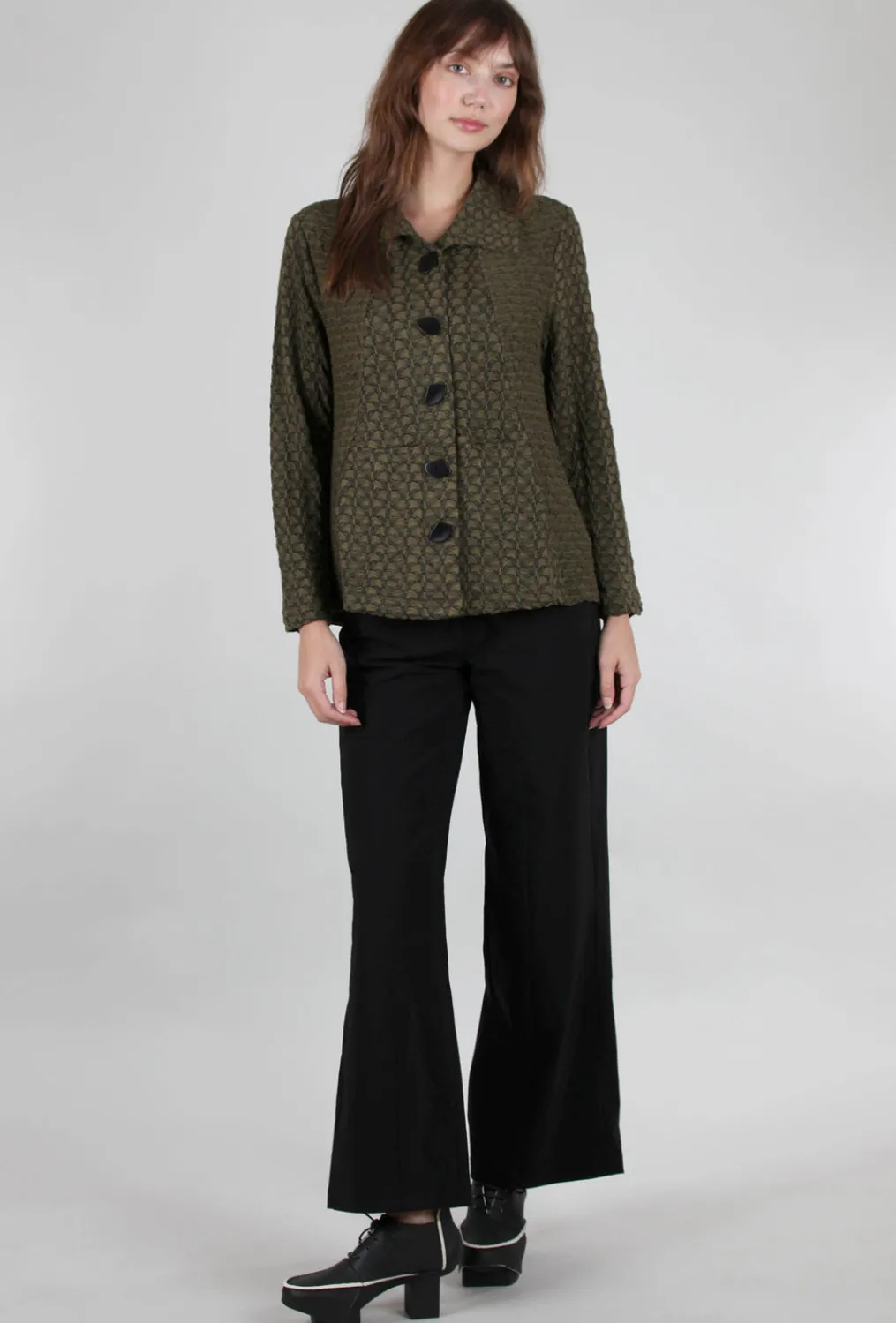 Flash Sale Evie Lou Cobblestone Pocket Jacket, Bonsai Olive
