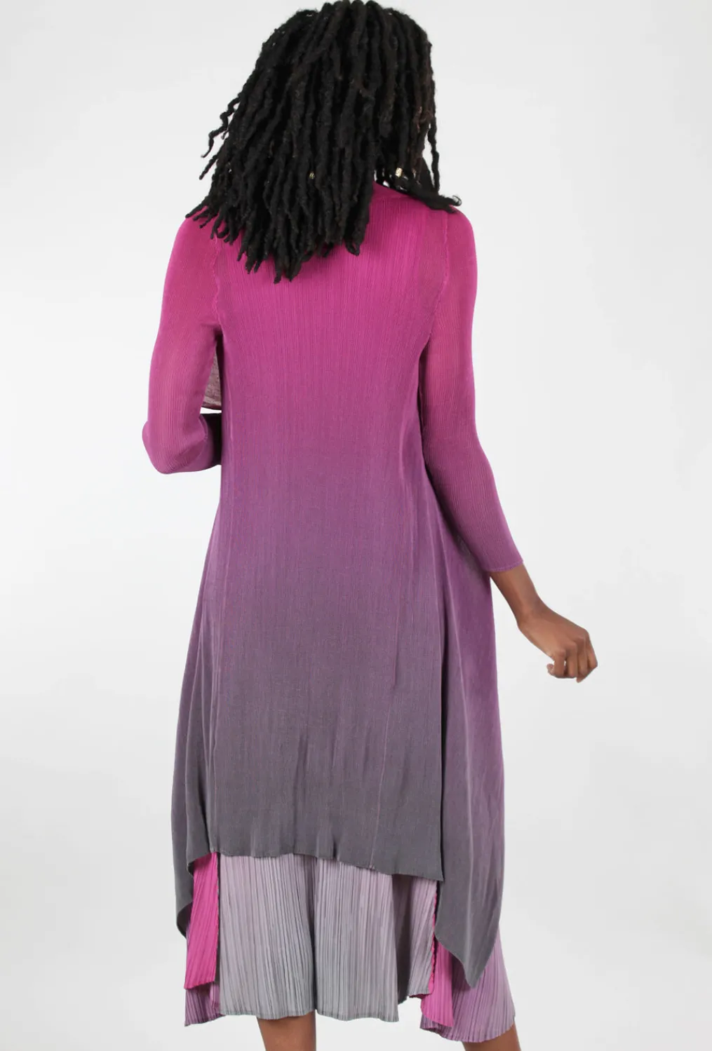 Cheap Evie Lou Collare Coat, Fuchsia Ombre