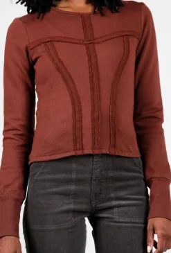 Outlet Evie Lou Confess Top, Cinnamon