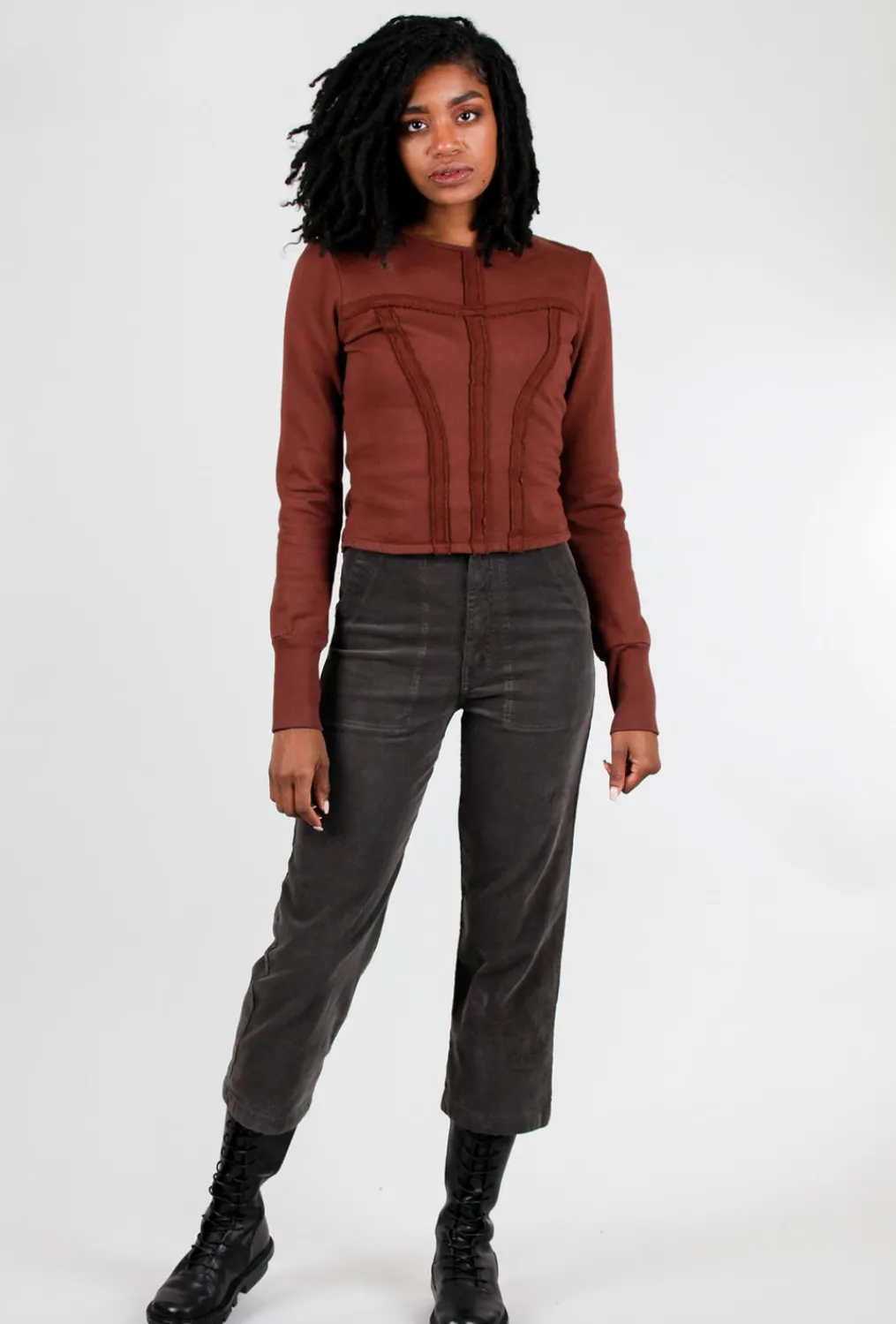 Outlet Evie Lou Confess Top, Cinnamon