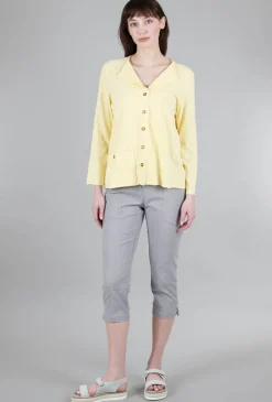 Store Evie Lou Cool Breeze Cardie, Daisy Yellow