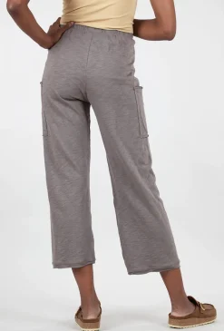 Best Sale Evie Lou Cotton Slub Pocket Flood, Earth