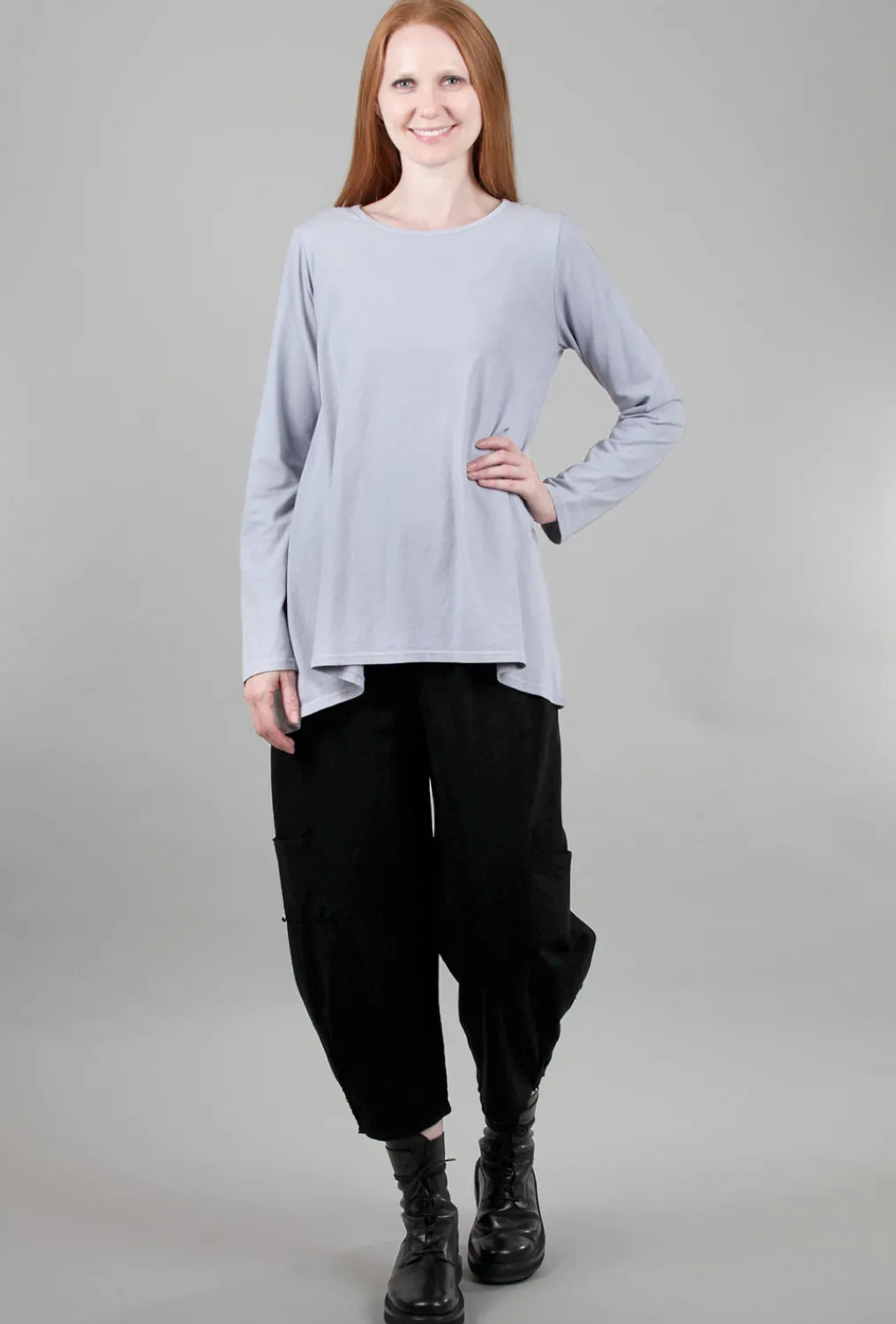 Online Evie Lou Cotton Swing Top, Cloud