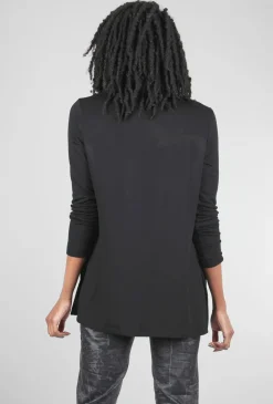 Hot Evie Lou Cozy Plush Cardie, Black