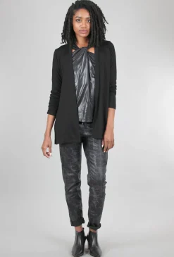 Hot Evie Lou Cozy Plush Cardie, Black