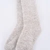 Outlet Evie Lou Cozychic Heathered Socks, Stone/White