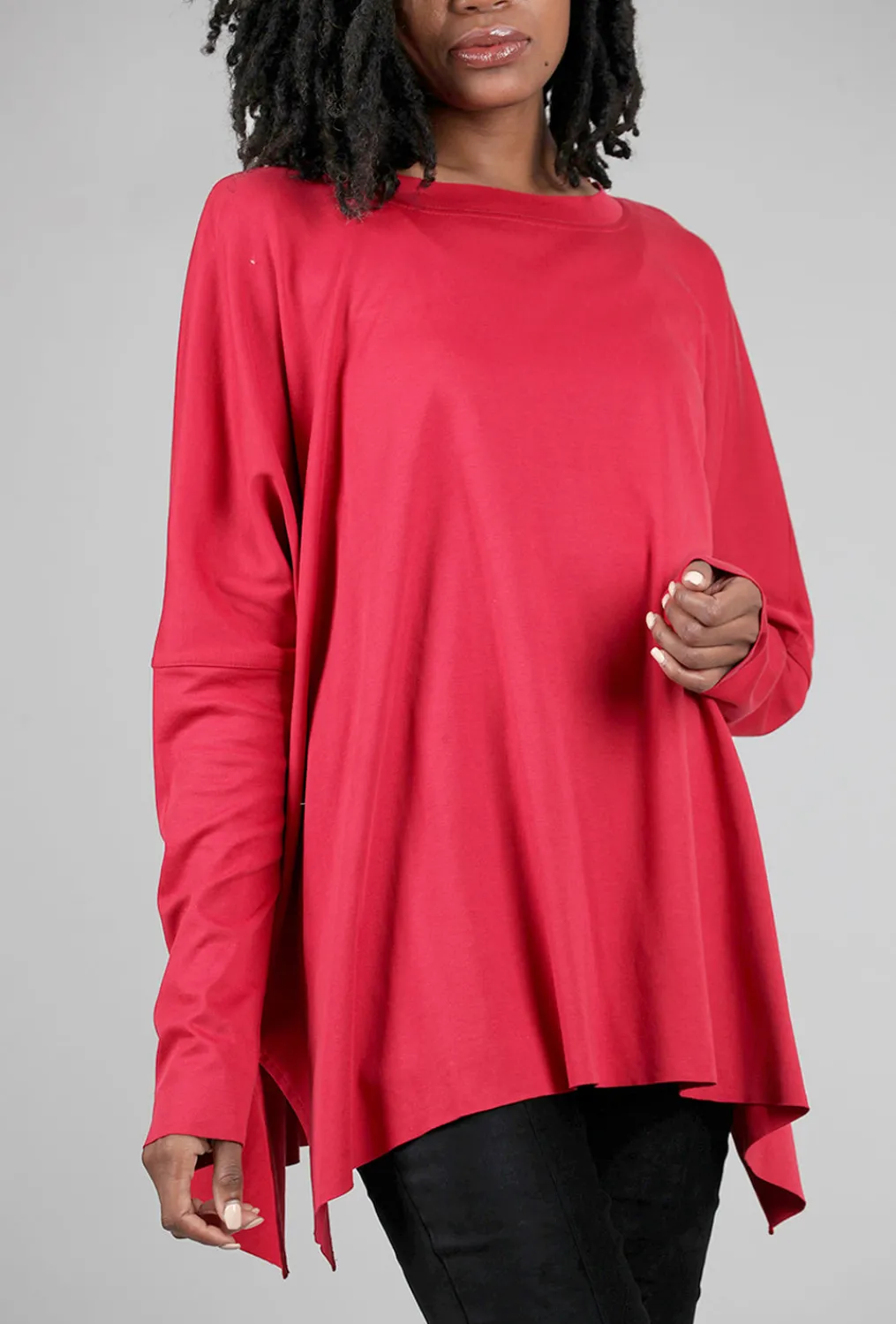 Store Evie Lou Crew Swing Tee, Valentino Red