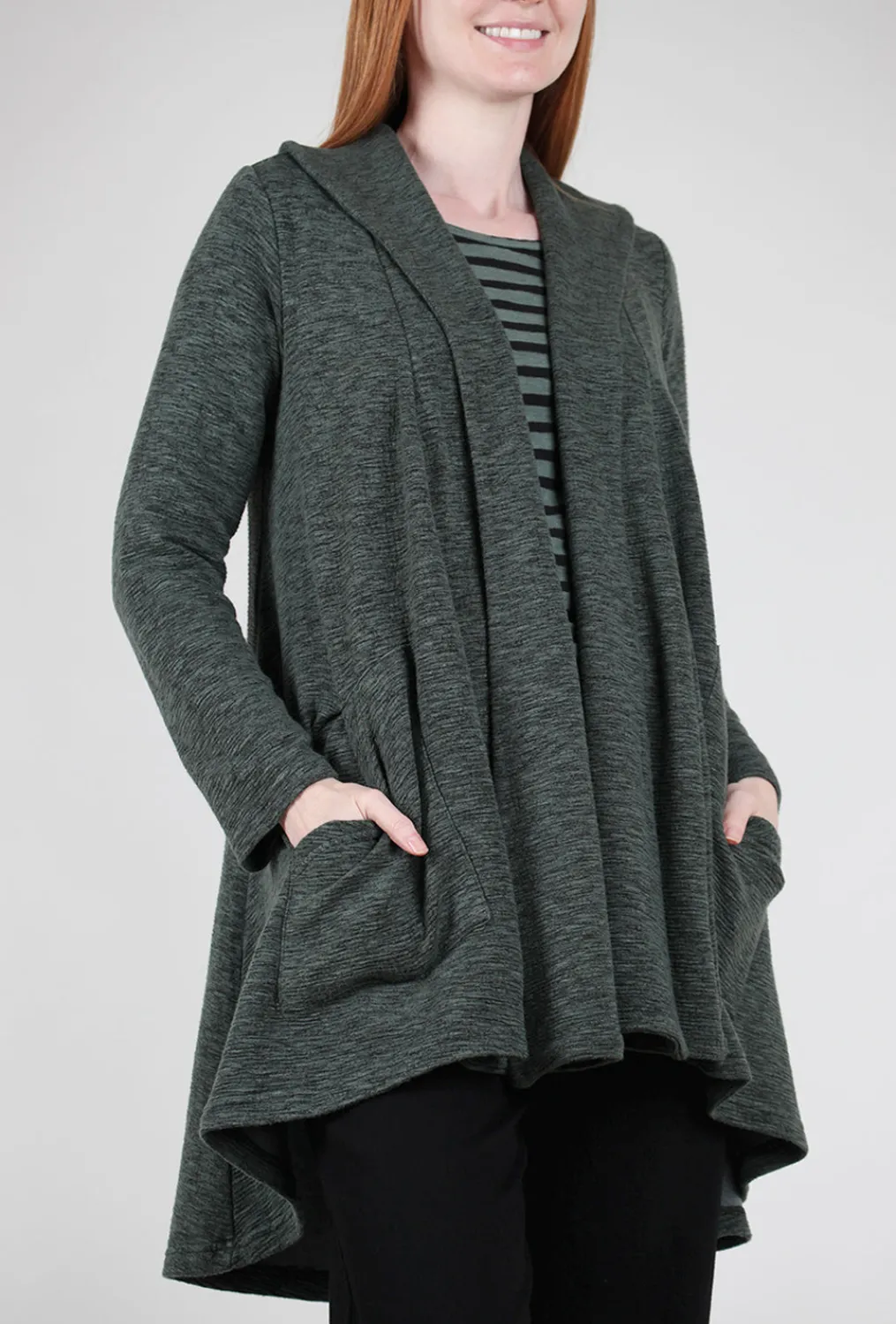 Cheap Evie Lou Crimped Swing Jacket, Myrtle