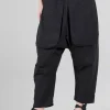 Store Evie Lou Crisp Extended Rise Pant, Black