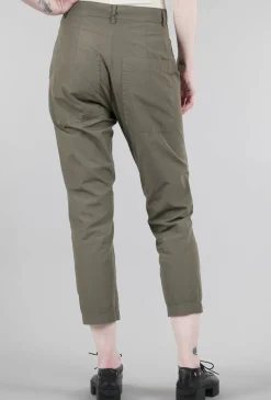 Flash Sale Evie Lou Crisp Seamed Trousers, Olive