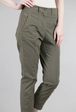 Flash Sale Evie Lou Crisp Seamed Trousers, Olive