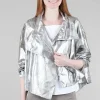 Store Evie Lou Cropped Asym Jacket, Marble