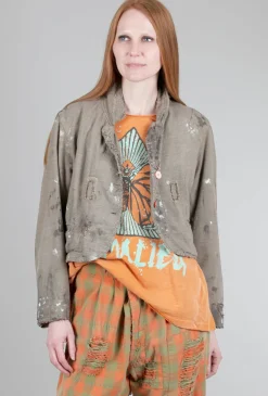 Shop Evie Lou Cropped Kelly Jacket, Zephyr