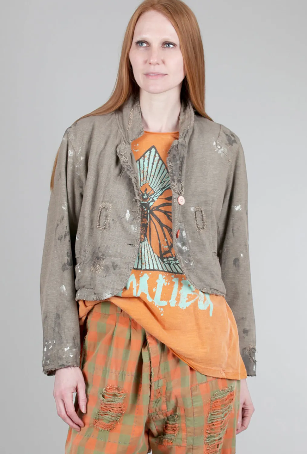Shop Evie Lou Cropped Kelly Jacket, Zephyr