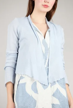 Shop Evie Lou Cropped Mesh Tulle Cardie, Porcelain