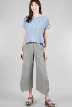Outlet Evie Lou Crosshatch Ruched Pant, Rye