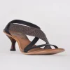 Flash Sale Evie Lou Crossing Heels, Black/Fresa