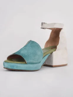 Sale Evie Lou Cru Block Heel, Emerald
