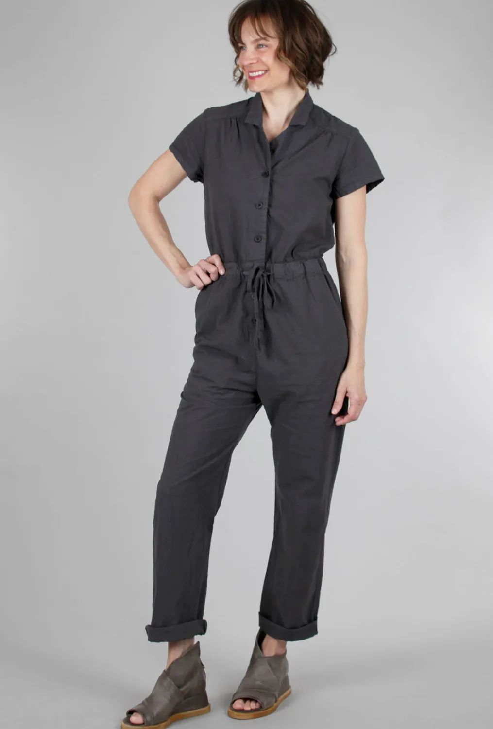 Hot Evie Lou Crush A Lot Jumpsuit, Graphite
