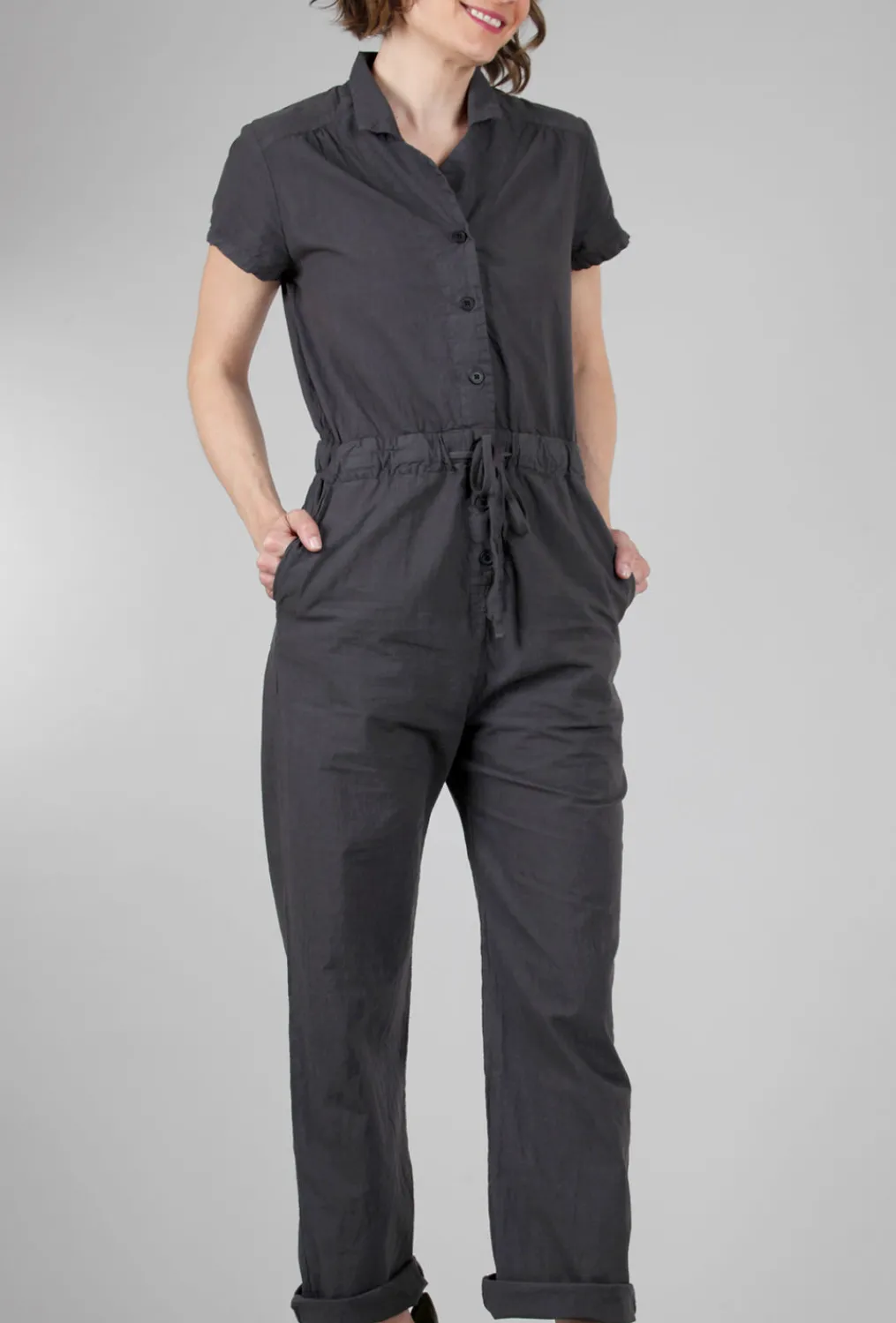 Hot Evie Lou Crush A Lot Jumpsuit, Graphite