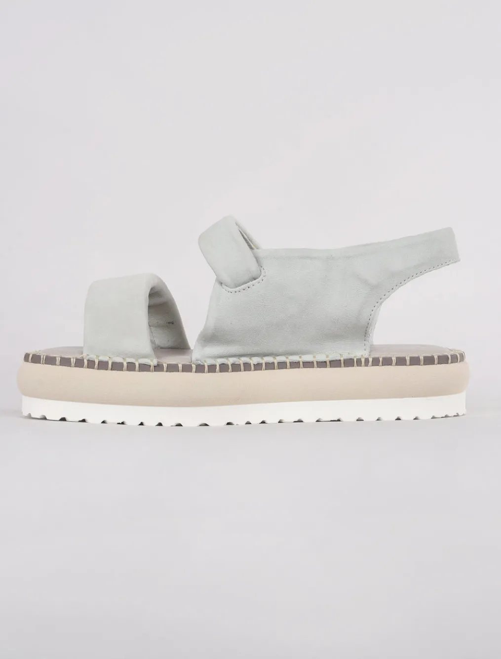 Best Evie Lou Cushion Strap Sandal, Powder Blue