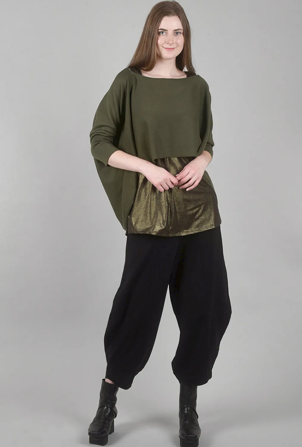 Fashion Evie Lou Dakota Metallic Tank, Bronze