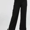 Discount Evie Lou Deep-Hem Ankle Pant, Black