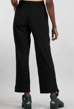Discount Evie Lou Deep-Hem Ankle Pant, Black
