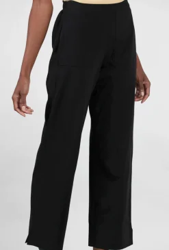 Discount Evie Lou Deep-Hem Ankle Pant, Black