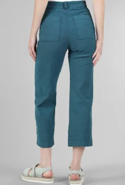 Discount Evie Lou Denim Boiler Pant, Peacock