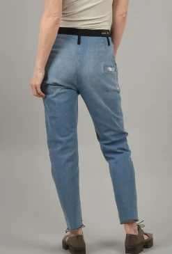 Store Evie Lou Distressed Slouch Jeans, Blue