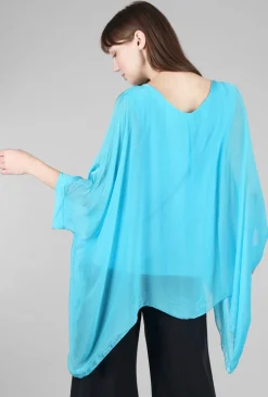 Online Evie Lou Dolman Drama Top, Bright Blue