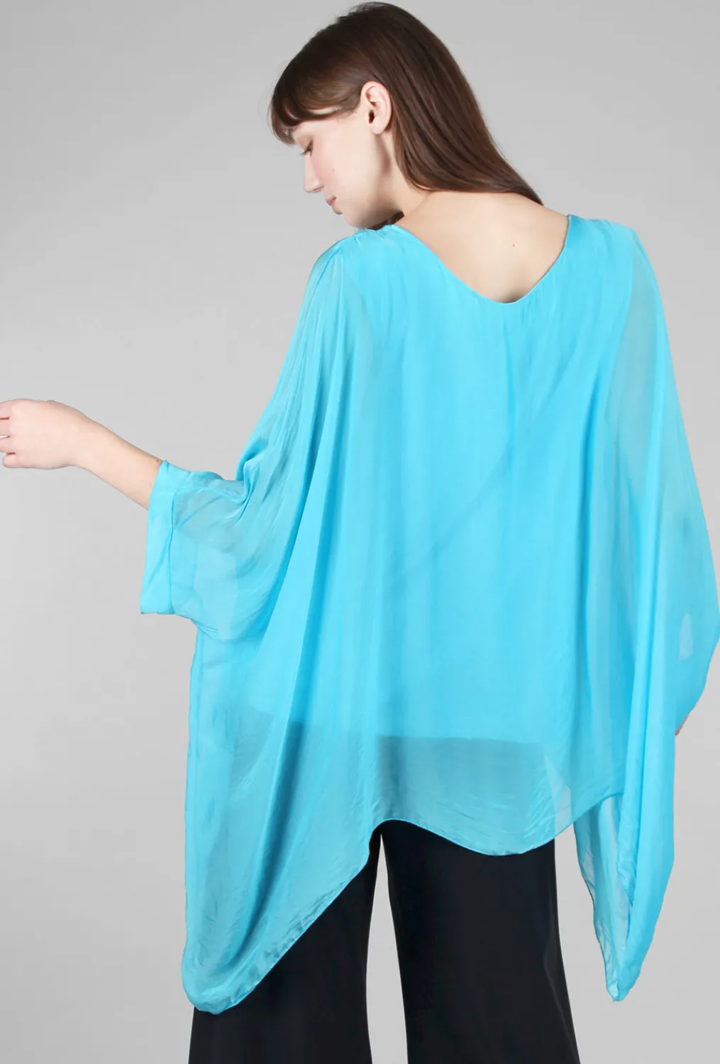 Online Evie Lou Dolman Drama Top, Bright Blue