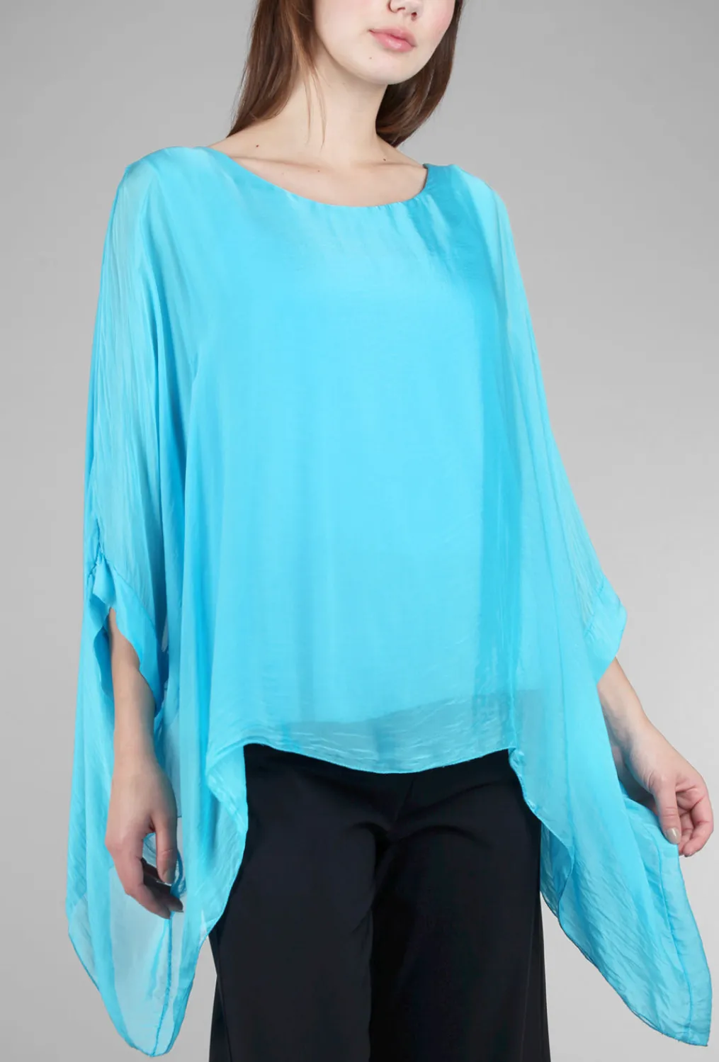 Online Evie Lou Dolman Drama Top, Bright Blue