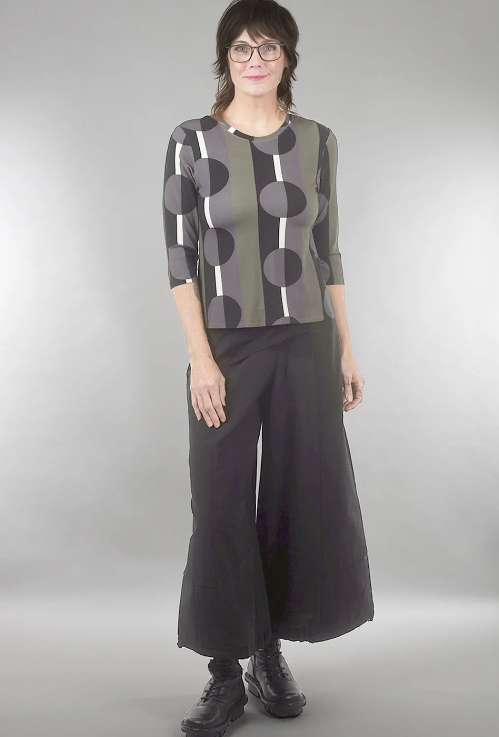 Flash Sale Evie Lou Dot Jersey Bella Tee, Olive