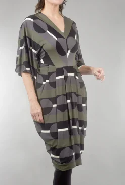 Online Evie Lou Dot Jersey Lana Dress, Olive