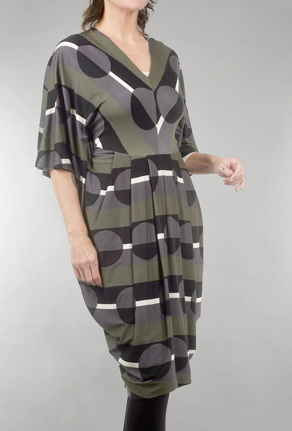 Online Evie Lou Dot Jersey Lana Dress, Olive