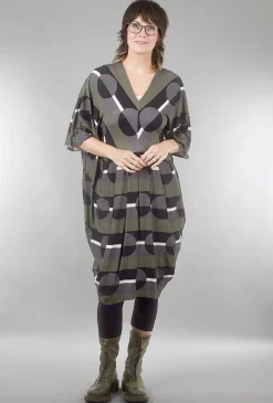 Online Evie Lou Dot Jersey Lana Dress, Olive