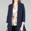 Best Sale Evie Lou Ef Signature Swing Coat, Navy