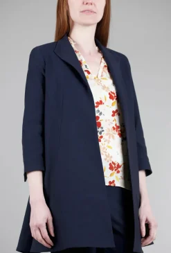 Best Sale Evie Lou Ef Signature Swing Coat, Navy