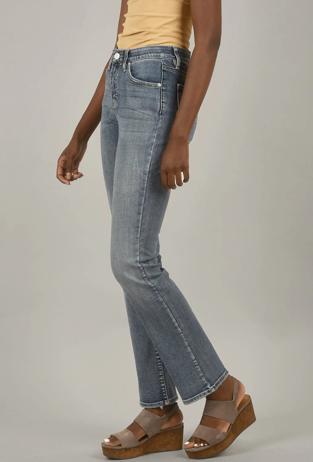 Cheap Evie Lou Eloise Bootcut Denim, Mid-Vintage Blue