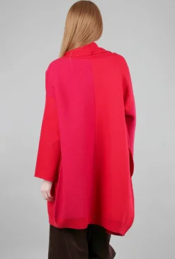 Flash Sale Evie Lou Empoli Sweater Coat, Rosso/Fuxia