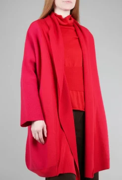Flash Sale Evie Lou Empoli Sweater Coat, Rosso/Fuxia