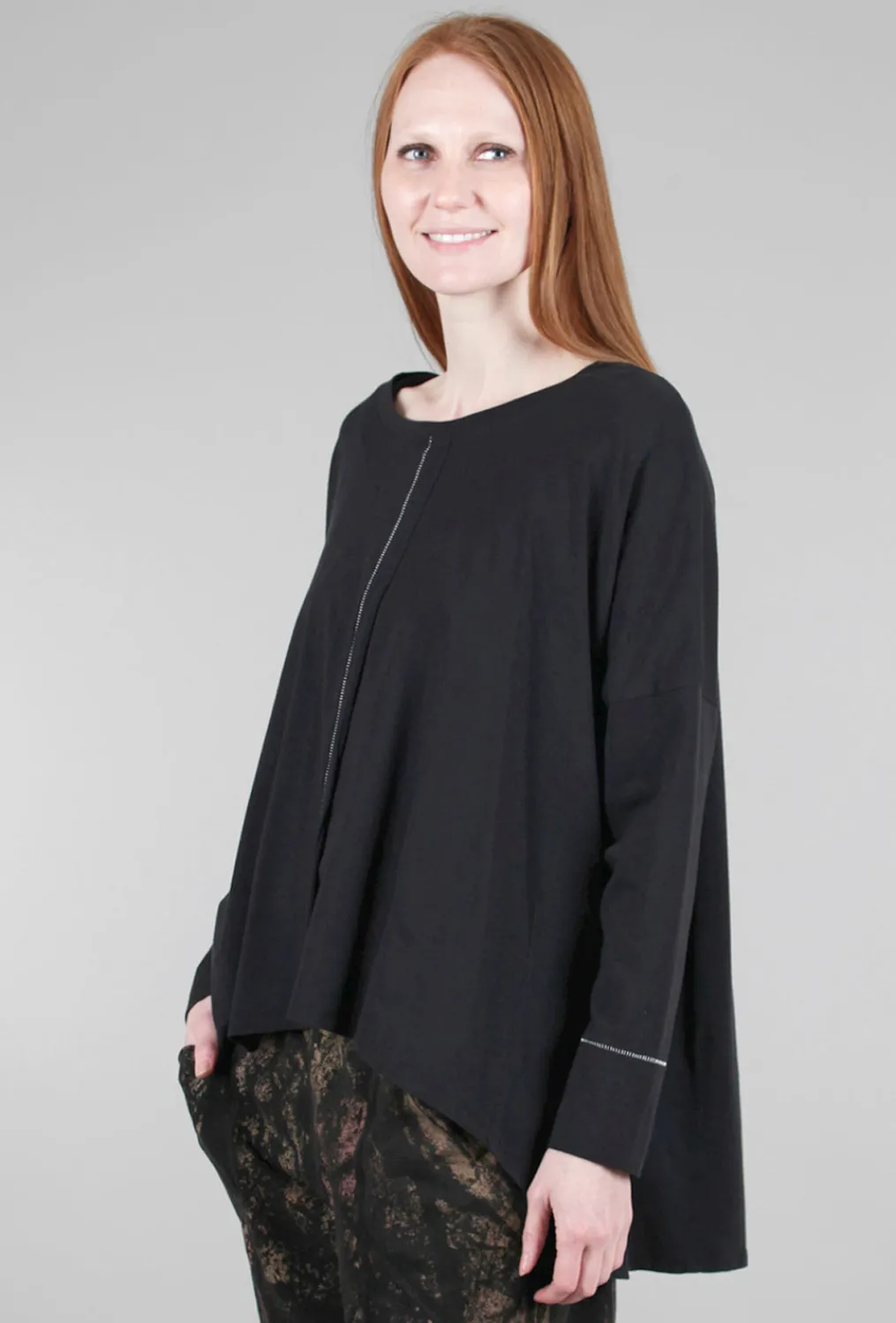 Cheap Evie Lou Essential Swing Tee, Black