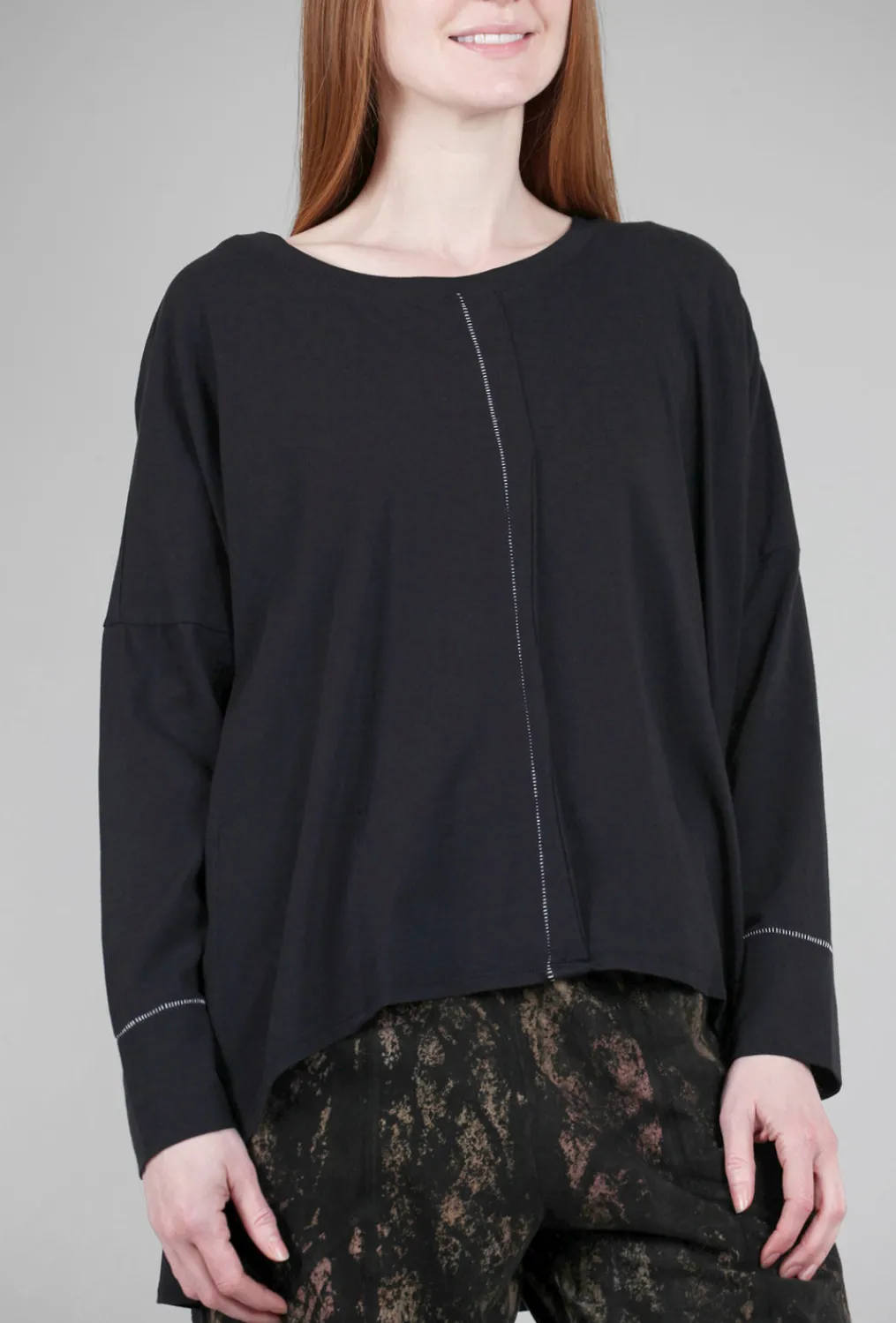Cheap Evie Lou Essential Swing Tee, Black